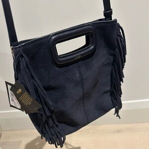 Maje crossbody suede purse